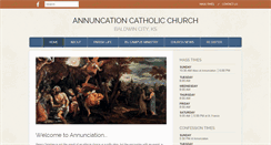 Desktop Screenshot of annunciationchurchks.org